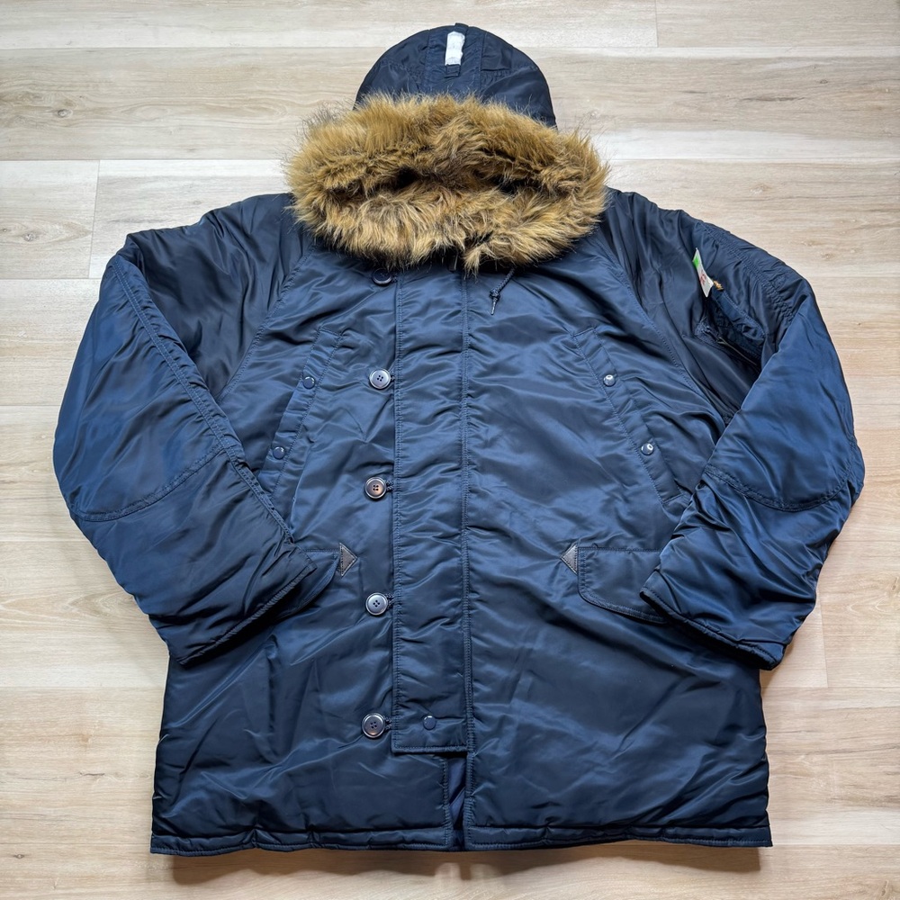 Alpha Industries N-3B Extreme Cold Parka -Men's Size 3XL  Blue